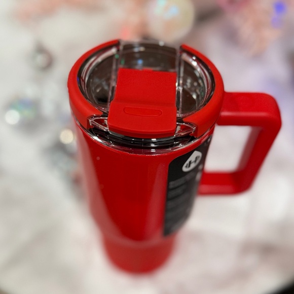 Hydrojug Holly 20 oz Coffee Traveler Mug new red shine glitter  NWT - Picture 6 of 6
